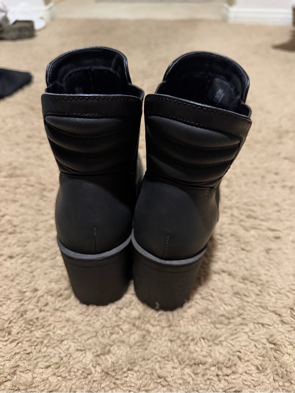 Dirty Laundry Black Chunky Heel Ankle Boots